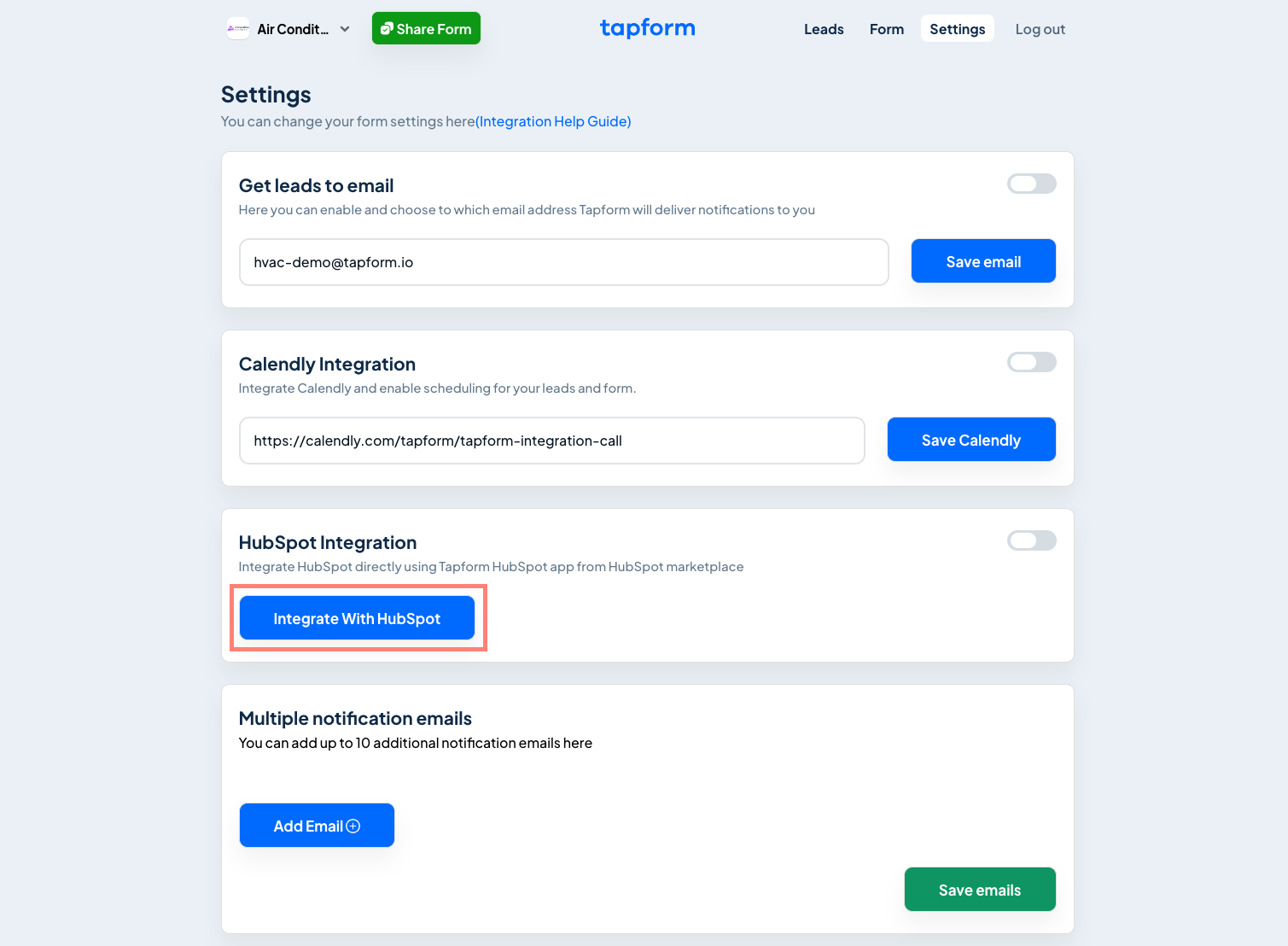 Tapform lead generation statistics that prove conversion rate optimization works on Tapform funnels