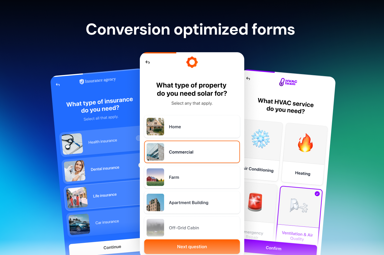 tapform optimized forms