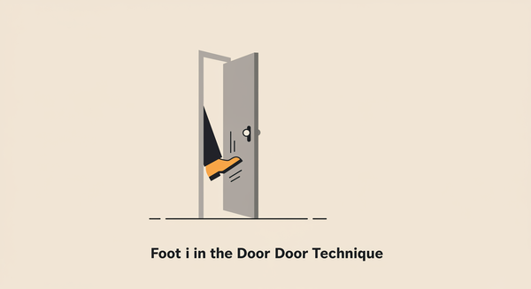 foot in the door technique